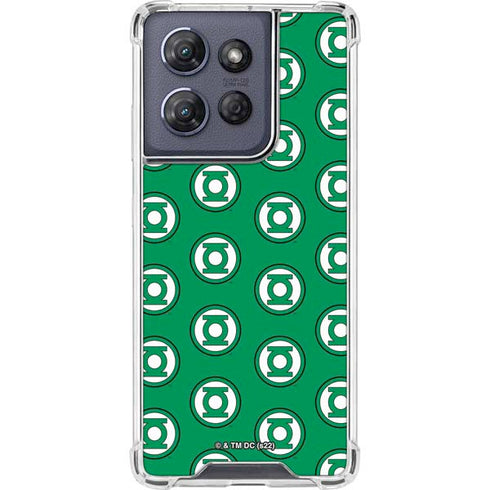 DC Comics Green Lantern Logo Pattern Moto G Play 5G (2025) Clear Case